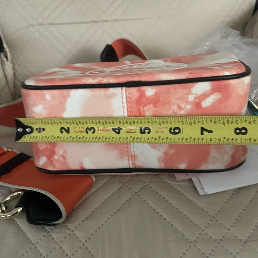 Stylish Orange and White Women's Crossbody Bag
